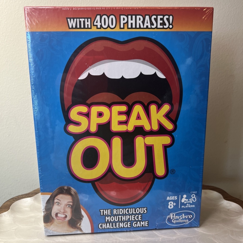 Speak Out Game Sealed Hasbro Gaming Family Party‎ Game 400 Phrases Ages 8+